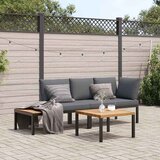  3-dijelni set vrtnih sofa s jastucima crni aluminijski | shoptok.hr