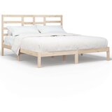 Posteljni okvir iz trdnega lesa 200x200 cm, (20648243) | Shoptok.si