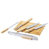  SET ZA ROŠTILJ SA DASKOM ZA REZANJE CRNI | Shoptok.si