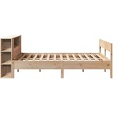 vidaXL Knjižna postelja brez vzmetnice 120x190 cm trdna borovina | Shoptok.si