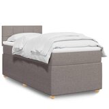  Krevet s oprugama i madracem smeđesivi 80x200 cm od tkanine | shoptok.hr