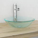Furnova Umivalnik Kaljeno Steklo 42 cm Prosojen, (21912005)