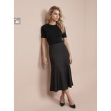Sinsay Satenska midi suknja s asimetričnim šavom | shoptok.hr