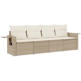  4-dijelni set vrtnih sofa s jastucima bež od poliratana | shoptok.hr
