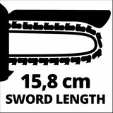 Einhell Akumulatorska obrezovalna verižna žaga GE-PS 18/15 Li BL-Solo 4600040 | Shoptok.si