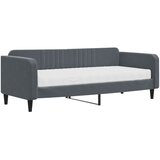  Dnevni krevet s madracem tamnosivi 90 x 200 cm baršunasti | shoptok.hr