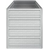  Povišena vrtna gredica 100 x 40 x 45 cm pocinčani čelik srebrna | Eponuda.com