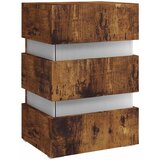  LED noćni ormarić boja hrasta 45 x 35 x 67 cm konstruirano drvo | shoptok.hr