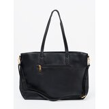 Shelvt Black handbag with gold elements | shoptok.hr