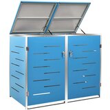  Dvojna lopa za smetnjak 138x77,5x115,5 cm nerjaveče jeklo, (20753345) | Shoptok.si