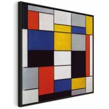  Slika - Piet Mondrian – Composition A 80x80 U crnom drvenom okviru | shoptok.hr