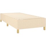  Krevet s oprugama i madracem krem 100 x 200 cm od tkanine | shoptok.hr