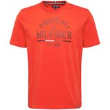 Tommy Hilfiger Majica mornarska / rdeča / bela | Shoptok.si