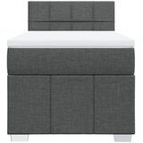  Krevet s oprugama i madracem tamnosivi 90 x 190 cm od tkanine | shoptok.hr