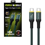Max Mobile DATA KABEL TYPE C-TYPE C RDD3238 Thunderbolt 5, 240W,80Gbps,8k, 1.50m Cijene