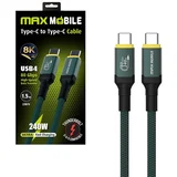 DATA KABEL TYPE C-TYPE C RDD3238 Thunderbolt 5, 240W,80Gbps,8k, 1.50m