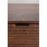 White Label Rjava omarica v orehovem dekorju 80x130x40 cm Stripes – | Shoptok.si
