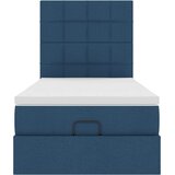  Otomanski okvir kreveta s madraca plavi 90x190cm od tkanine | shoptok.hr
