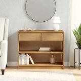 vidaXL Konzolni stol SAUDA boja hrasta 89,5 x 36,5 x 73 cm od borovine | shoptok.hr