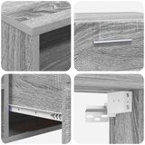 vidaXL TV ormar Sivi hrast sonoma 100.5 x 39 x 30 cm Konstruirano drvo | shoptok.hr
