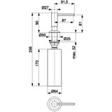 KFA Armatura 990-100-81 - Ugrađeni dozator sapuna DUERO mat crne boje | Eponuda.com