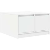 vidaXL stol za kavu s ladicama bijeli 70,5x70x40 cm | shoptok.hr