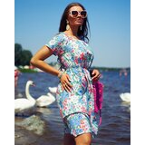 Resti Women's floral mini dress a'la hiszpanka in blue | Eponuda.ba