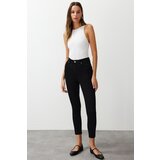 Trendyol Ženske traperice Skinny black krema | ePonuda.com