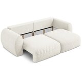 Makamii Bež sklopiva/s prostorom za odlaganje sofa od samta 266 cm Kini – | shoptok.hr