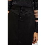 Marisse Black Pencil Skirt With Decorative Buttons | shoptok.hr