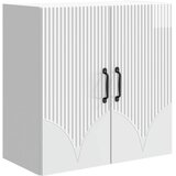 vidaXL Ormar za montažu na zid 59 x 31 x 60 cm Konstruirano drvo - Bijela visokog sjaja 59 x 31 x 60 cm | shoptok.hr