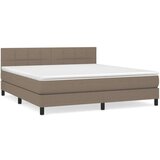  Box spring postelja z vzmetnico taupe 180x200 cm blago, (20893860) | Shoptok.si