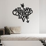 Wallity zidna dekoracija Need is Love, 52x51cm, Crna | ePonuda.com