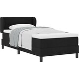 vidaXL Box Spring postelja z vzmetnico Črna 100x200 cm Tkanina Cene
