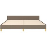  Posteljni okvir z vzglavjem taupe 180x200 cm blago, (20794763) | Shoptok.si