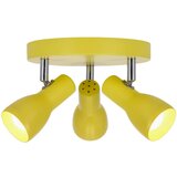 Candellux Lighting gorčično rumena stropna svetilka s kovinskim senčilom 29x29 cm picardo | Shoptok.si
