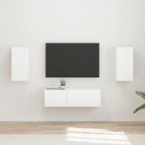  Set zidnog ormarića za TV Zidne 4 pcs Visoki sjaj bijela | Eponuda.ba