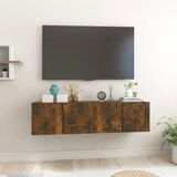 vidaXL Viseča TV omarica 2 kosa dimljen hrast 60x30x30 cm Cene