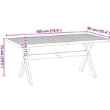  Blagovaonski stol NOAIN Noge u obliku slova X puno drvo bor Smeđa | Shoptok.si
