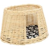  3-dijelni set košare za mačke s jastucima 47x34x60 cm prirodna vrba | shoptok.hr