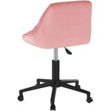  Okretna Radna stolica - Uredska stolica ružičasta baršunasta - Ružičasta 1 | shoptok.hr