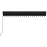  Tenda na ručno uvlačenje s LED svjetlima 500 x 300 cm antracit | shoptok.hr