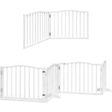  Vrata za pse s vratašcima 12 panela sklopiva 960 cm drvo topole | shoptok.hr