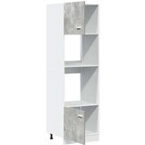 vidaXL ormarić za mikrovalnu pećnicu boja betona 60x57x207 cm drveni | shoptok.hr