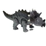  Dinosaur Triceratops na baterije, sivi Slike