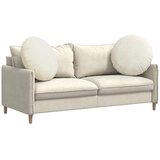  Jastučići za sjedenje 2 pcs Krema Ø60 x 21 cm Baršun | shoptok.hr