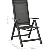  5-dijelni bistro set crni i antracit | shoptok.hr