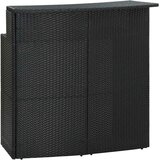  5-dijelni vrtni barski set s jastucima crni | shoptok.hr