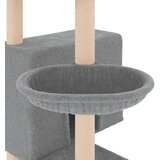  Penjalica za mačke sa stupovima za grebanje svjetlosiva 143 cm | shoptok.hr