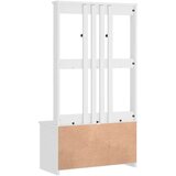 vidaXL Drvo za dvoranu SANDENS bijelo 87x40x159,5 cm puno drvo bor | shoptok.hr